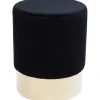 Online KARE Design Stool Cherry Black Brass Ø35cm