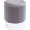 Online KARE Design Stool Cherry Light Grey Silver Ø35cm