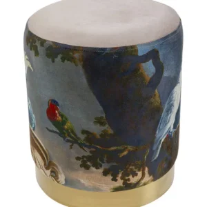 Sale KARE Design Stool Cherry Parrot Brass Ø32cm