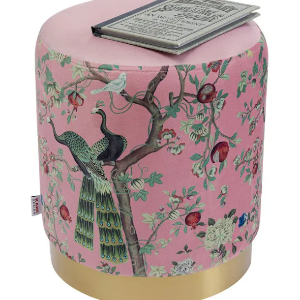 stool_cherry_peacock_bras_3.webp Outlet KARE Design Stool Cherry Peacock Brass Ø32cm