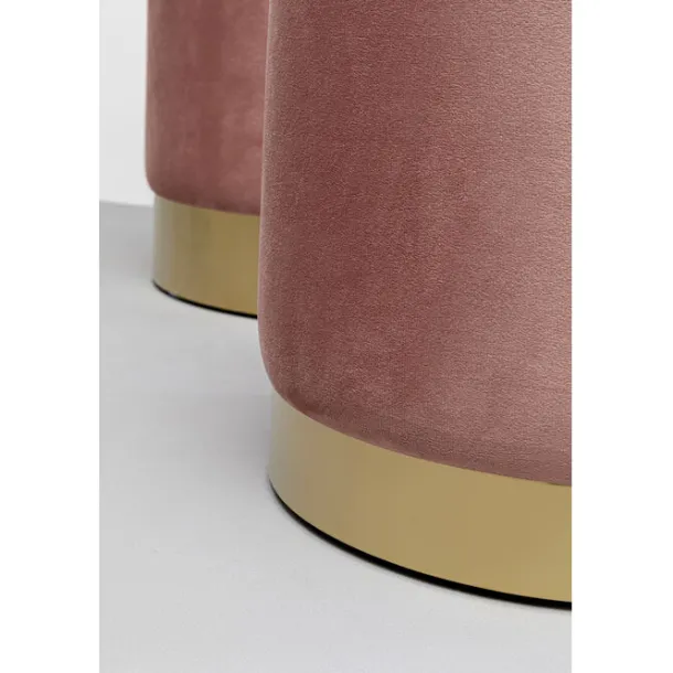 stool_cherry_storage_mauv_6.webp Hot KARE Design Stool Cherry Storage Mauve Brass (2/Set)