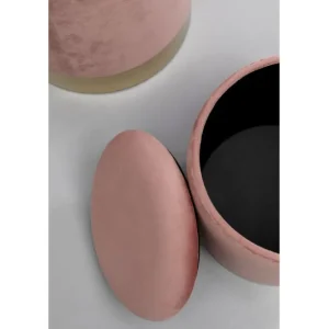Hot KARE Design Stool Cherry Storage Mauve Brass (2/Set)