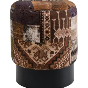 Fashion KARE Design Stool Cherry Tahiti Black Ø36cm Limited