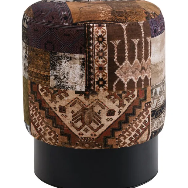 stool_cherry_tahiti_black_0.webp Fashion KARE Design Stool Cherry Tahiti Black Ø36cm Limited