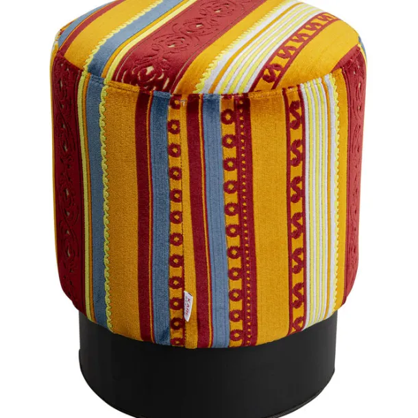 stool_cherry_very_british_0.webp Fashion KARE Design Stool Cherry Very British Black Ø36cm