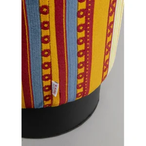 Fashion KARE Design Stool Cherry Very British Black Ø36cm