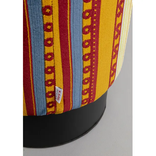 stool_cherry_very_british_4.webp Fashion KARE Design Stool Cherry Very British Black Ø36cm