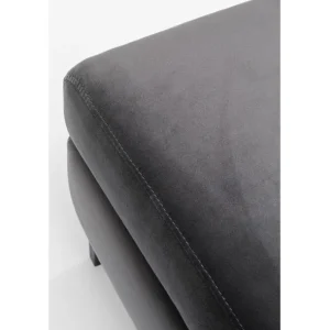 New KARE Design Stool Gianni Velvet Grey Black