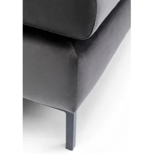 New KARE Design Stool Gianni Velvet Grey Black