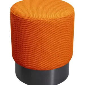New KARE Design Stool Jody Orange Mesh Black Ø35cm
