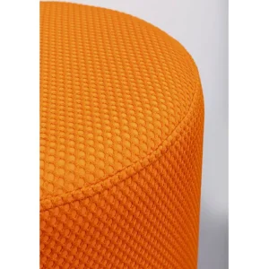 New KARE Design Stool Jody Orange Mesh Black Ø35cm