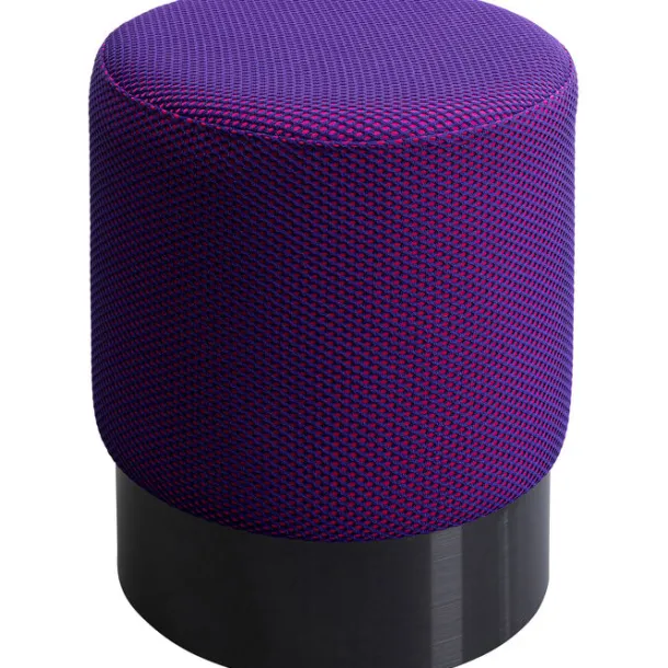 stool_jody_purple_mesh_bl_0.webp Sale KARE Design Stool Jody Purple Mesh Black Ø35cm