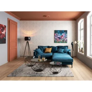 Fashion KARE Design Stool Lullaby Bluegreen