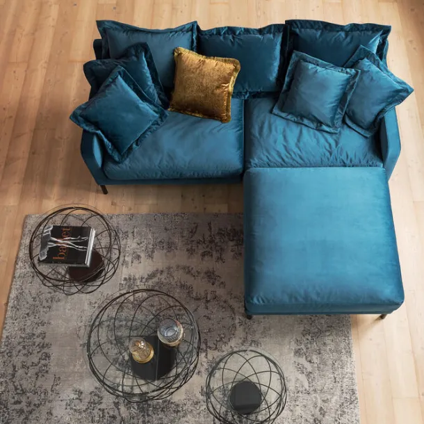 stool_lullaby_bluegreen_4.webp Fashion KARE Design Stool Lullaby Bluegreen