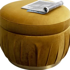 Hot KARE Design Stool Nube Yellow Ø56cm