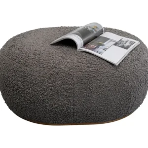 Discount KARE Design Stool Pebble Boucle Grey 81cm