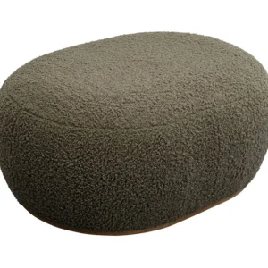Discount KARE Design Stool Pebble Boucle Oliv 81cm