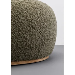 Discount KARE Design Stool Pebble Boucle Oliv 81cm