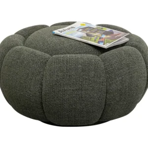 Fashion KARE Design Stool Peppo Bloom Melange Green Ø72m