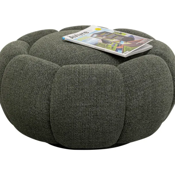 stool_peppo_bloom_melange_1-1.webp Fashion KARE Design Stool Peppo Bloom Melange Green Ø72m