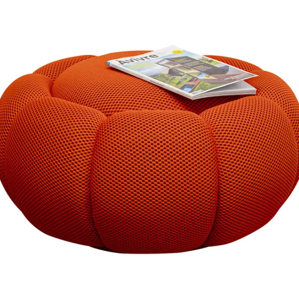 stool_peppo_bloom_orange__1.webp Clearance KARE Design Stool Peppo Bloom Orange Ø72cm