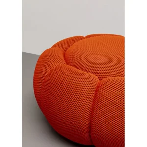 Clearance KARE Design Stool Peppo Bloom Orange Ø72cm