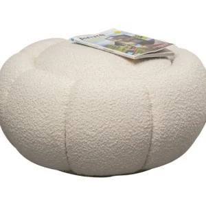 Outlet KARE Design Stool Peppo Bloom White Ø72cm