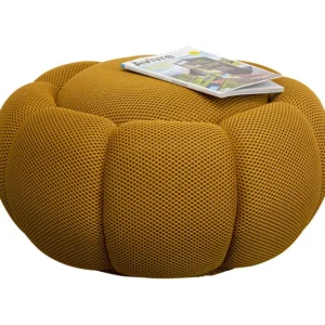 Clearance KARE Design Stool Peppo Bloom Yellow Ø76cm
