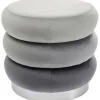 Discount KARE Design Stool Sandwich Grey Ø45cm