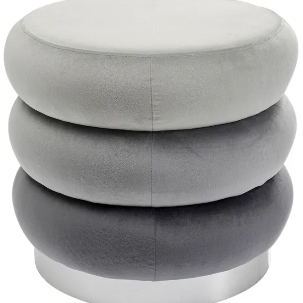 stool_sandwich_grey_cm_0.webp Discount KARE Design Stool Sandwich Grey Ø45cm