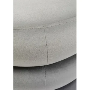 Discount KARE Design Stool Sandwich Grey Ø45cm