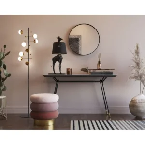 Fashion KARE Design Stool Sandwich Mauve Ø45cm