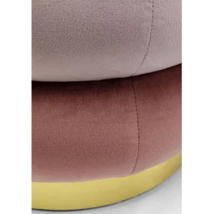 Fashion KARE Design Stool Sandwich Mauve Ø45cm