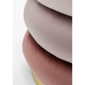 Fashion KARE Design Stool Sandwich Mauve Ø45cm
