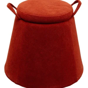 Clearance KARE Design Stool Thimble Red Ø51cm
