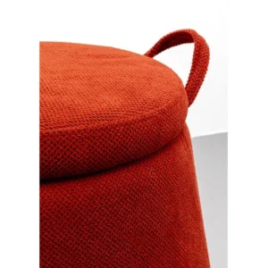 Clearance KARE Design Stool Thimble Red Ø51cm