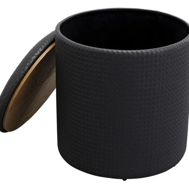 stool_venezia_storage_ant_1.webp Best KARE Design Stool Venezia Storage Anthracite Ø40cm