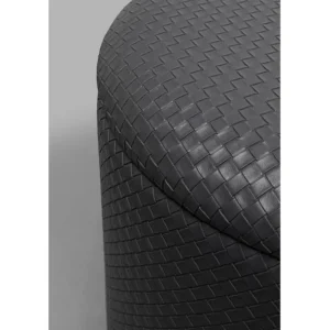 Best KARE Design Stool Venezia Storage Anthracite Ø40cm
