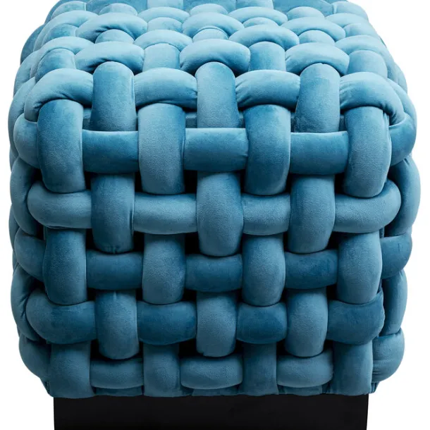 stool_weave_square_blue_x_0.webp Sale KARE Design Stool Weave Square Blue 47x47cm