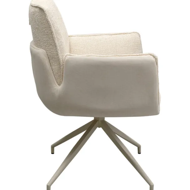 swivel_arm_chair_hilla_wh_2.webp Sale KARE Design Swivel Arm Chair Hilla White