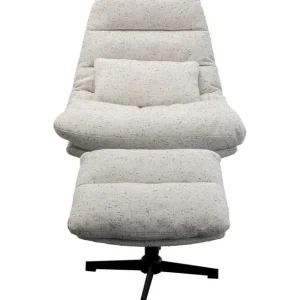 Discount KARE Design Swivel Armchair + Stool Columbia