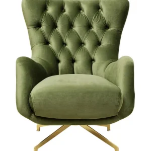 Online KARE Design Swivel Armchair Bellissima Velvet Green