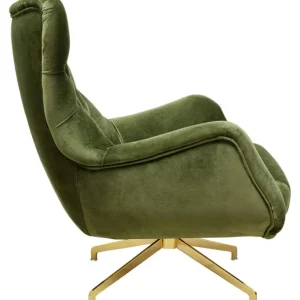 Online KARE Design Swivel Armchair Bellissima Velvet Green