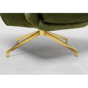 Online KARE Design Swivel Armchair Bellissima Velvet Green