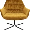 New KARE Design Swivel Armchair Bristol Yellow