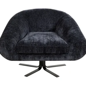 Best KARE Design Swivel Armchair Ciao Midnight