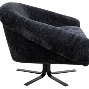 Best KARE Design Swivel Armchair Ciao Midnight
