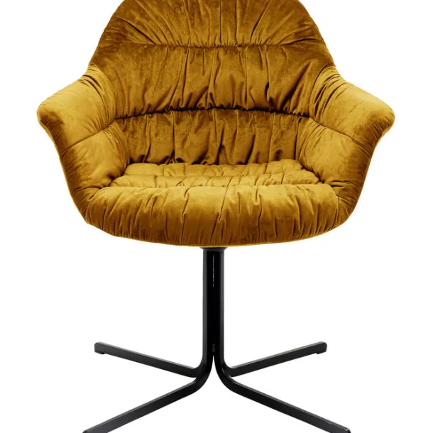 swivel_armchair_colmar_ye_0.webp Online KARE Design Swivel Armchair Colmar Yellow
