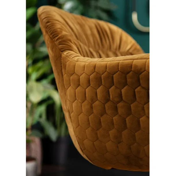swivel_armchair_colmar_ye_2.webp Online KARE Design Swivel Armchair Colmar Yellow