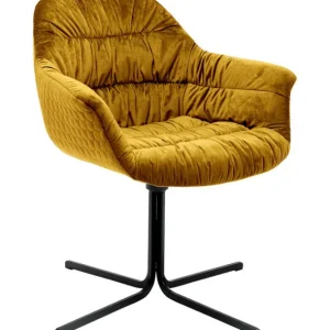 Online KARE Design Swivel Armchair Colmar Yellow